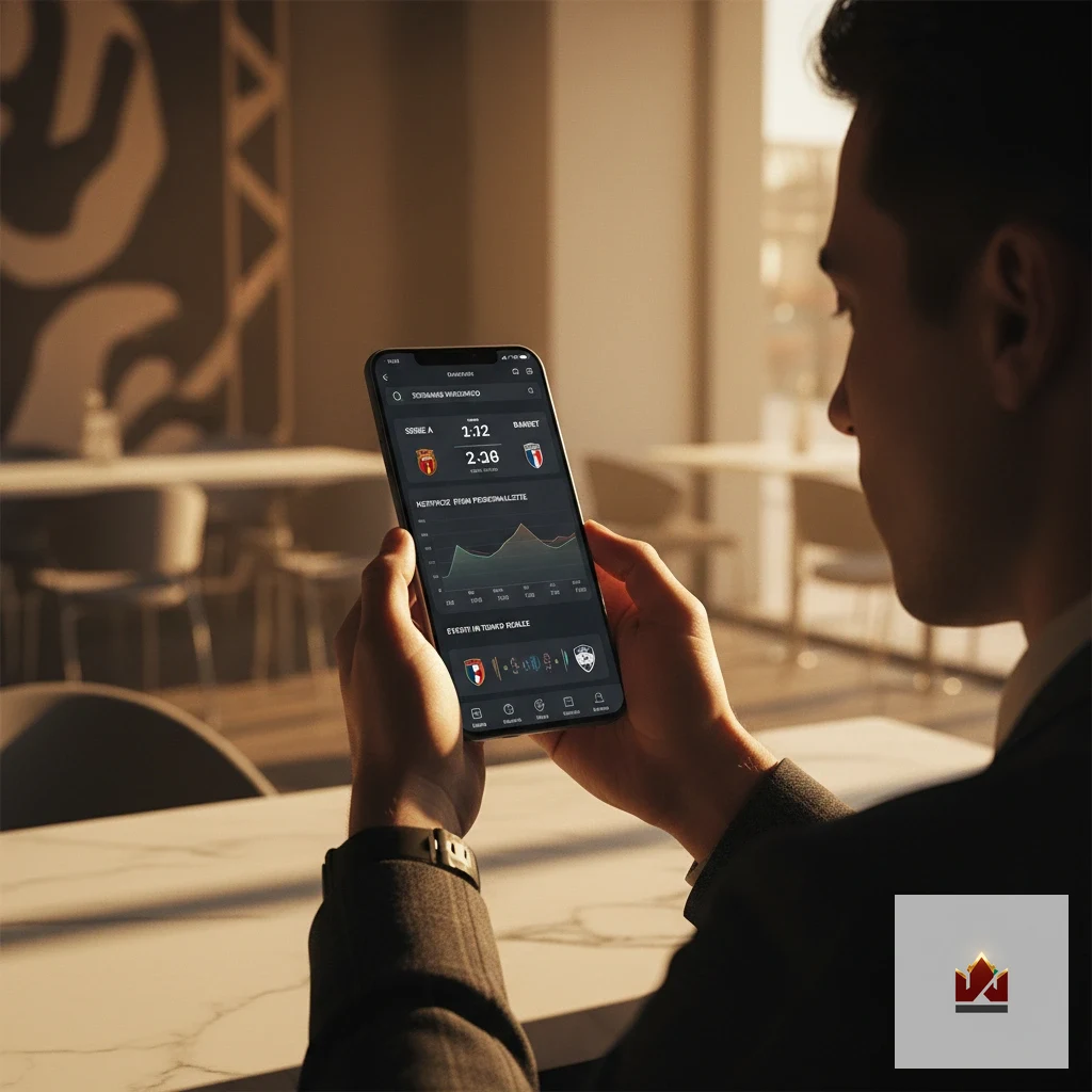 Schermata con statistiche e streaming sportivo su tablet